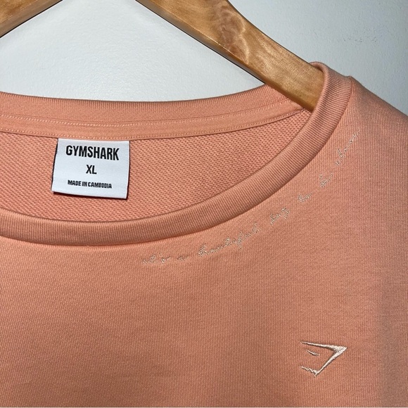 Gymshark Sweater Women's Size XL Orange Peach Cropped Whitney Simmons Collection - Picture 11 of 13